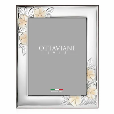 Design objects - Photoframe with silver "Camellias" - ASIATIDES