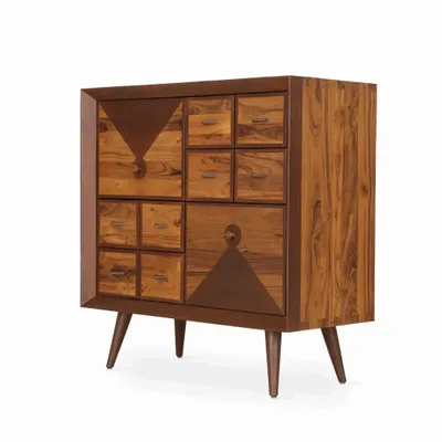 Chests of drawers - Orden - Teakwood Red Color Chest of Drawers - LES NOUVELLES GAMBETTES TEST 29/04