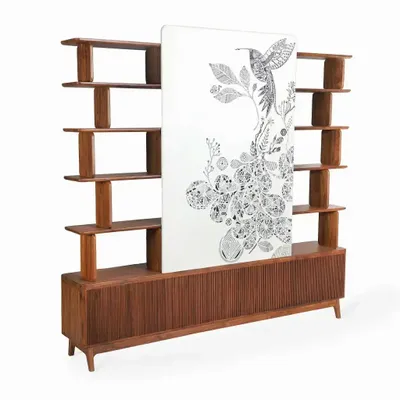 Bookshelves - Udiv Teakwood Partition Unit - LES NOUVELLES GAMBETTES TEST 29/04