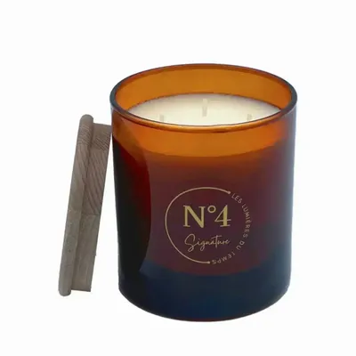 Bougies - Bougie Signature 600 g N°4 Douceur du Sud - LES LUMIERES DU TEMPS