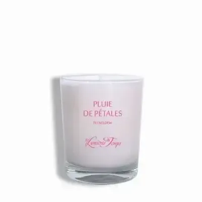 Bougies - Bougie végétale 180 gr Pluie de Pétales - LES LUMIERES DU TEMPS
