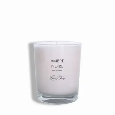 Bougies - Bougie végétale 180 gr Ambre Noire - LES LUMIERES DU TEMPS