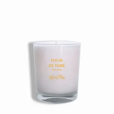 Candles - Vegetable candle 180 gr Tiare flower - LES LUMIERES DU TEMPS