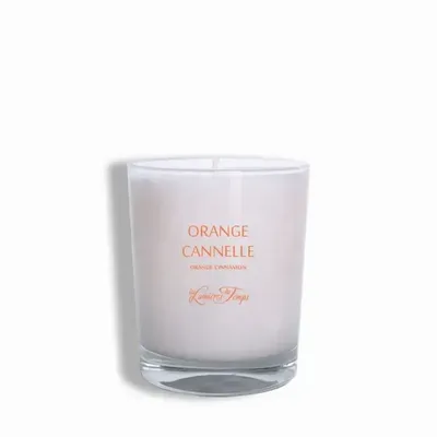 Bougies - Bougie végétale 180 gr Orange Cannelle - LES LUMIERES DU TEMPS