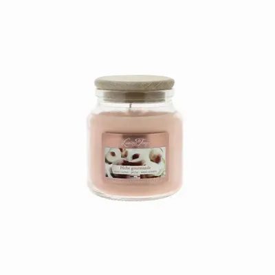 Bougies - Bougie Cire Colorée 145 g Pêche Gourmande - LES LUMIERES DU TEMPS