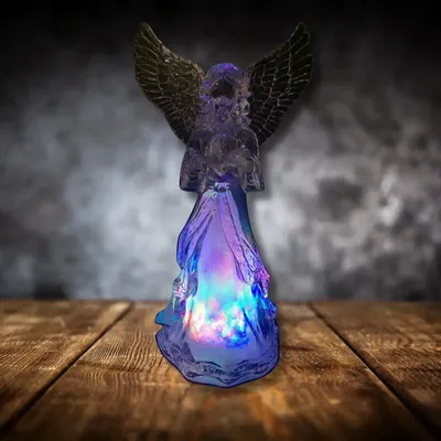 Nativity scenes and santons - LED Light-Up Angel Figurine – Color-Changing - LES LUMIERES DU TEMPS