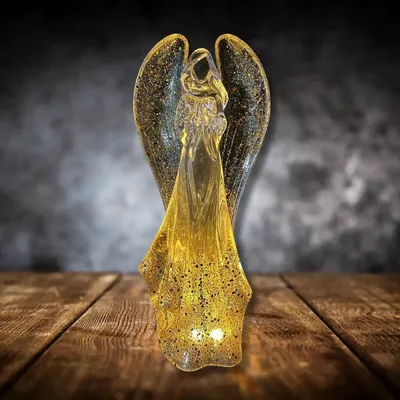 Nativity scenes and santons - LED Light-Up Angel Figurine – Warm White Glow - LES LUMIERES DU TEMPS