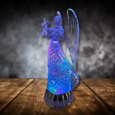 Other Christmas decorations - LED Light-Up Angel Figurine – RGB Color-Changing with DC Option - LES LUMIERES DU TEMPS