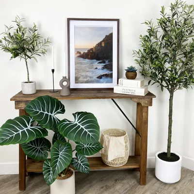 Floral decoration - Artificial Olive Tree in Cement Pot - ILARIA.I