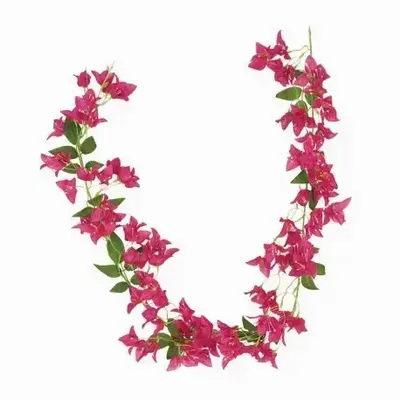 Floral decoration - Artificial bougainvillea garland – 114 flowers – Pink - ILARIA.I