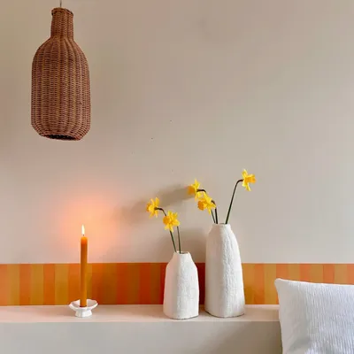 Wallpaper - Beach Hut Frieze - Brick & Earth - ILARIA.I