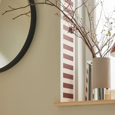 Wallpaper - Tempo Border - Bordeaux Ecru - ILARIA.I