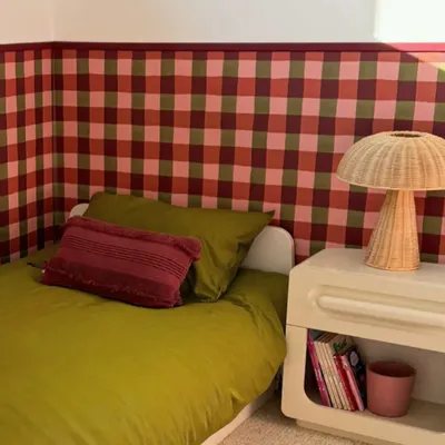 Wallpaper - Checkmate Wallpaper - Bordeaux - ILARIA.I