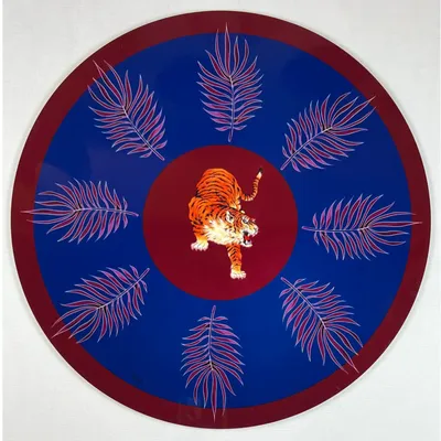 Sets de table - Sets de table - Tiger Primo Sottobicchiere - #03 - MARYNE GUYOT CRÉATIONS