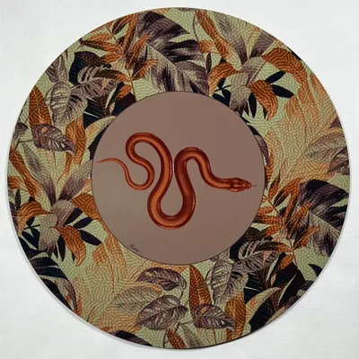 Sets de table - Sets de table - Serpente Sottopiatto Rotondo - #05 - MARYNE GUYOT CRÉATIONS