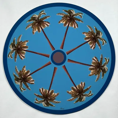 Table mat - Coasters - Palma Sottobicchiere Rotondo - #04 - MARYNE GUYOT CRÉATIONS