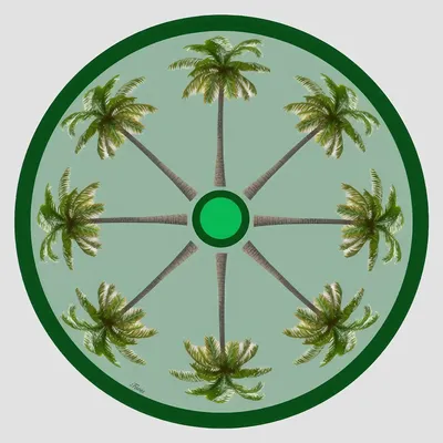 Dessous de plat - Dessous de bouteille - Palma Sottobottiglia Rotondo - #06 - MARYNE GUYOT CRÉATIONS