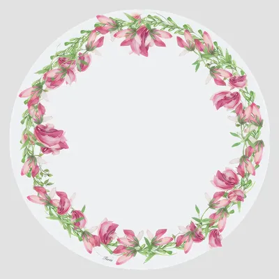 Sets de table - Sets de table - Girofiori Sottopiatto Rotondo - #06 - MARYNE GUYOT CRÉATIONS