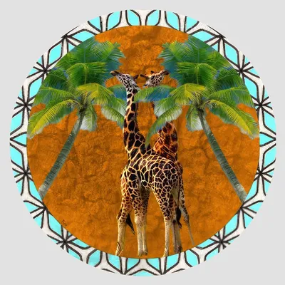 Sets de table - Sets de table - Savana Sottopiatto Rotondo - #04 - MARYNE GUYOT CRÉATIONS