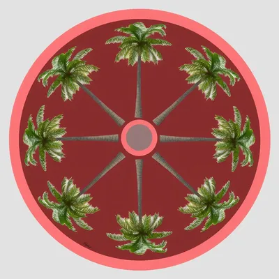 Dessous de plat - Dessous de bouteille - Palma Sottobottiglia Rotondo - #05 - SILVA PARIS