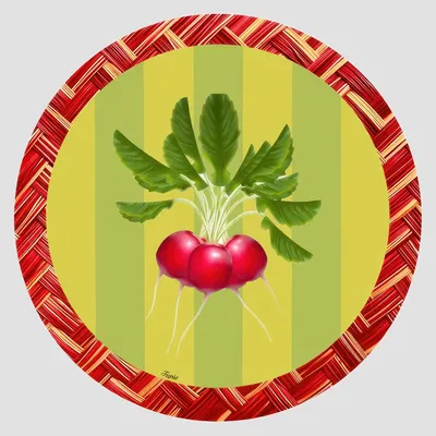 Dessous de plat - Dessous de bouteille - Orto Sottobottiglia Rotondo - #03 - ILARIA.I