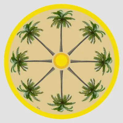 Dessous de plat - Dessous de bouteille - Palma Sottobottiglia Rotondo - #03 - ILARIA.I