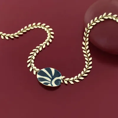 Bijoux - COLLIER KALY COULEUR BRONZE BLEU - ILARIA.I