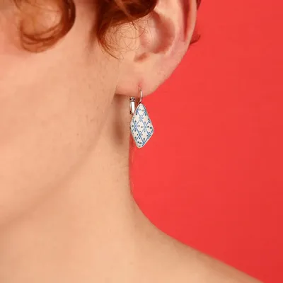 Jewelry - PRETTY SLEEPERS PRETTY SILVER BLUE COLOR - ILARIA.I