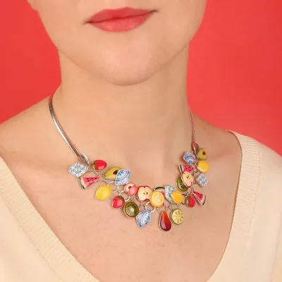 Jewelry - PRETTY PRETTY SILVER MULTI COLOR NECKLACE - ILARIA.I