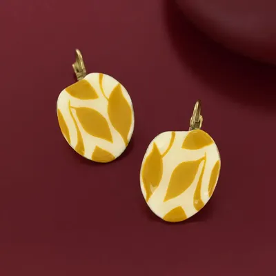 Bijoux - DORMEUSES KALY COULEUR BRONZE JAUNE - ILARIA.I