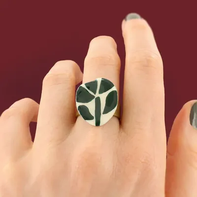 Jewelry - KALY RING, BRONZE GREEN COLOUR - ILARIA.I