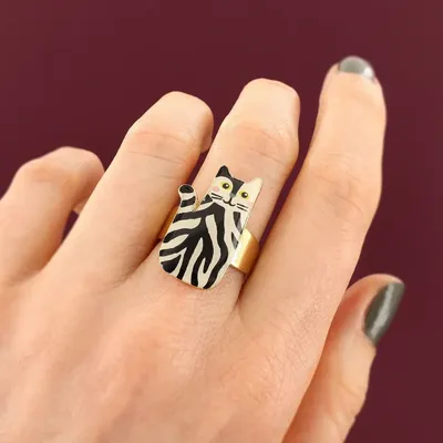 Jewelry - ALFRED RING GOLD AND BLACK - ILARIA.I