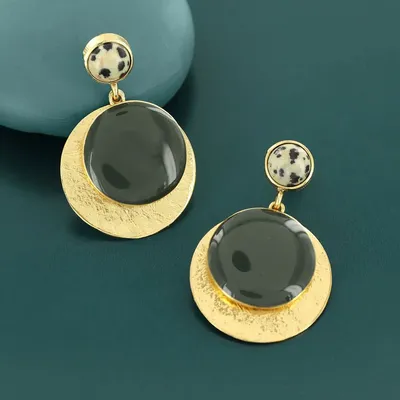 Bijoux - PUCES SOLEDAD COULEUR DORE VERT - ILARIA.I