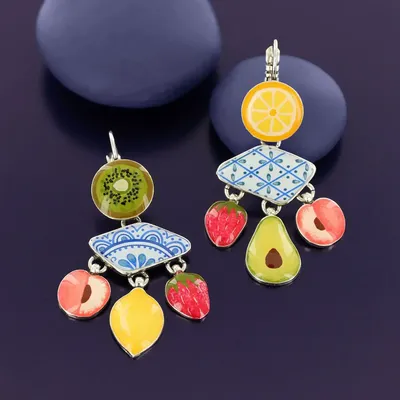 Bijoux - DORMEUSES JOLIE JOLIE COULEUR ARGENT MULTI - ILARIA.I