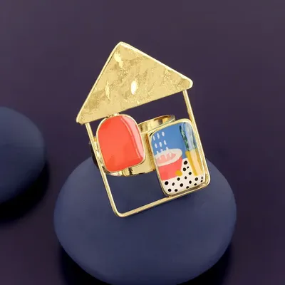 Jewelry - CURIOUS RING, GOLD MULTI COLOR - ILARIA.I