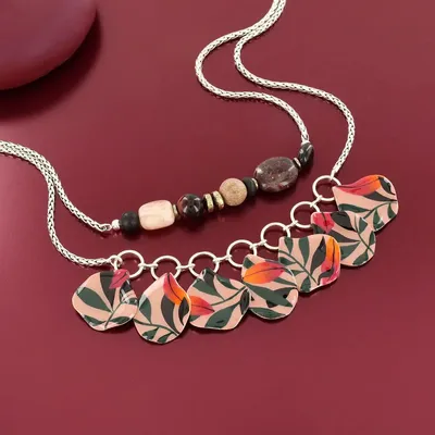 Jewelry - AMAZON NECKLACE SILVER MULTI COLOR - ILARIA.I