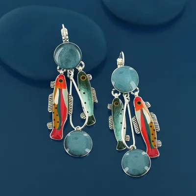 Jewelry - BLUE SILVER MULTI COLOR SLEEPERS - ILARIA.I