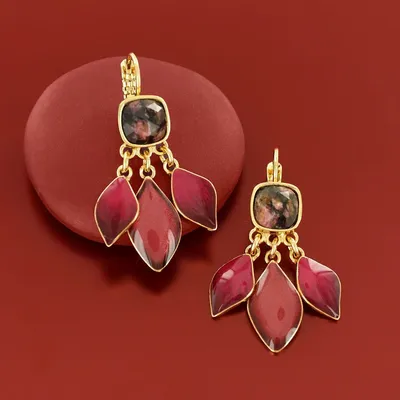 Jewelry - HIBISCUS SLEEPERS IN ROSE GOLD - ILARIA.I