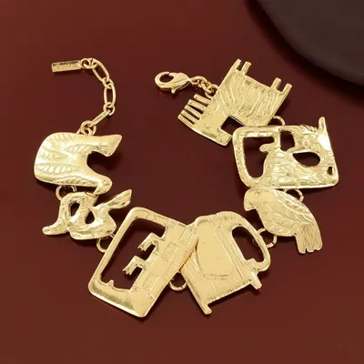 Jewelry - SWAHILI BRACELET GOLD COLOUR - ILARIA.I