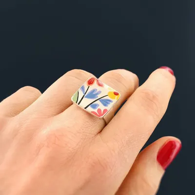 Bijoux - BAGUE DELICE COULEUR ARGENT MULTI - ILARIA.I