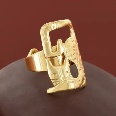 Jewelry - SWAHILI RING GOLD COLOUR - ILARIA.I