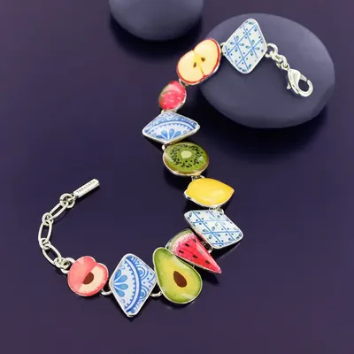 Jewelry - Pretty Silver Multi-Color Bracelet - ILARIA.I