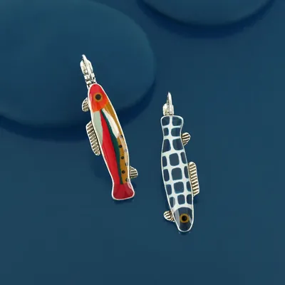 Jewelry - BLUE SILVER MULTI COLOR SLEEPERS - ILARIA.I