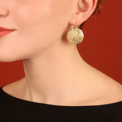 Jewelry - Gold Hibiscus Sleepers - ILARIA.I