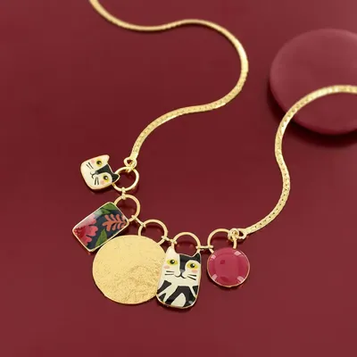 Bijoux - COLLIER ALFRED COULEUR DORE MULTI - ILARIA.I