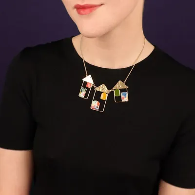 Jewelry - CURIOUS NECKLACE GOLD COLOR MULTI - ILARIA.I