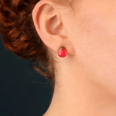 Jewelry - Delightful Fleas, Silver and Red - ILARIA.I