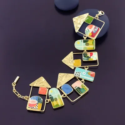 Jewelry - CURIOUS BRACELET GOLD MULTI COLOR - ILARIA.I