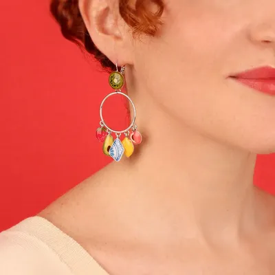 Jewelry - PRETTY SLEEPERS PRETTY SILVER MULTI COLOR - ILARIA.I