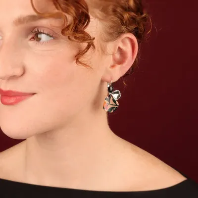 Jewelry - AMAZON SLEEPERS, SILVER & PINK - ILARIA.I